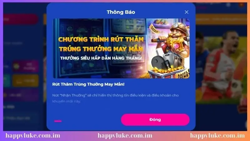 Nhận thông báo thành công từ hệ thống